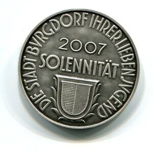2007 Germany Stadt Burgdorf Commemorative Medal (b735-126)